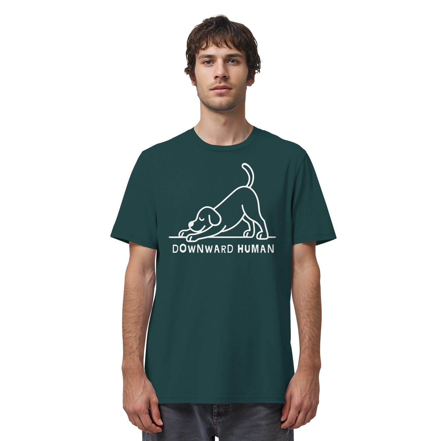 Downward Human Yoga Dog - Organic Shirt