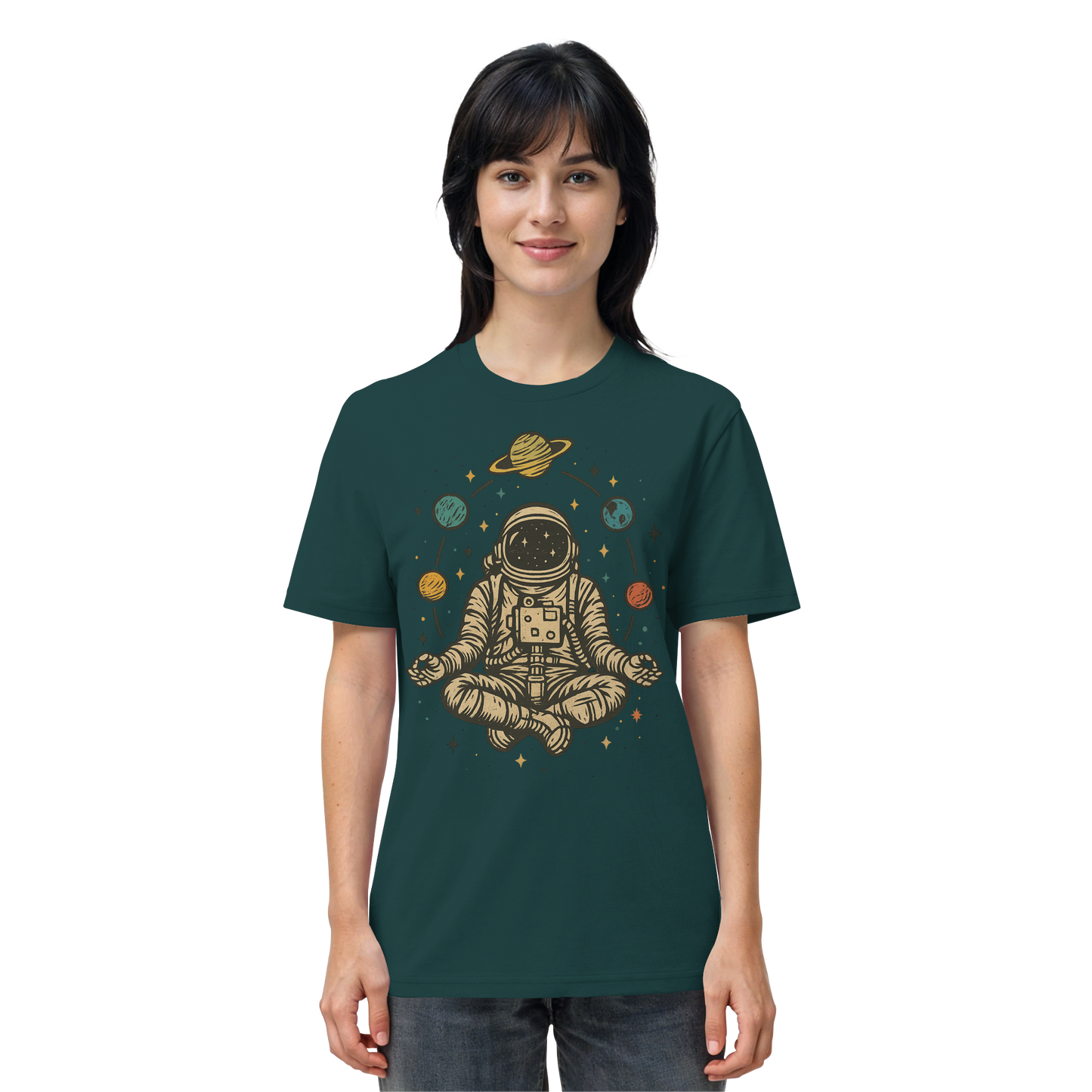 Meditierender Astronaut Zen - Organic Shirt