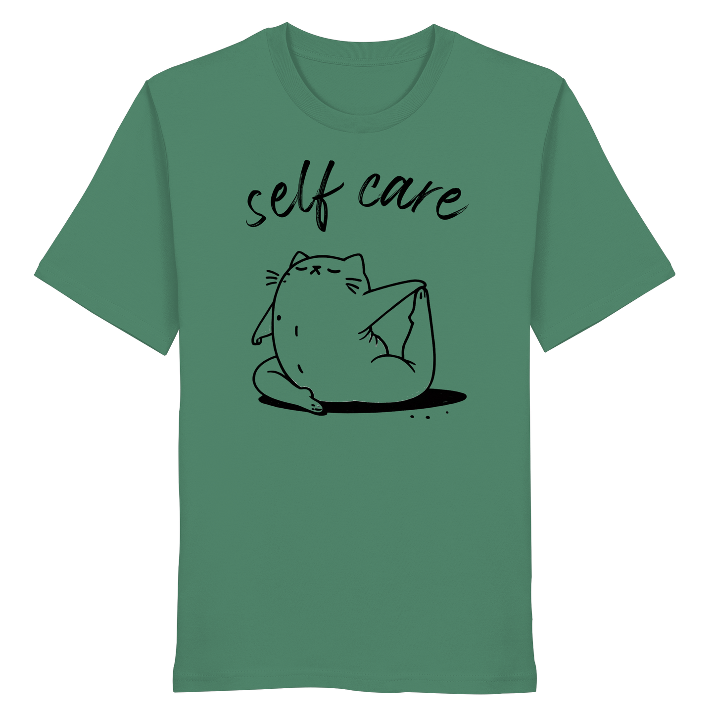 Selfcare Yoga Katze - Organic Shirt