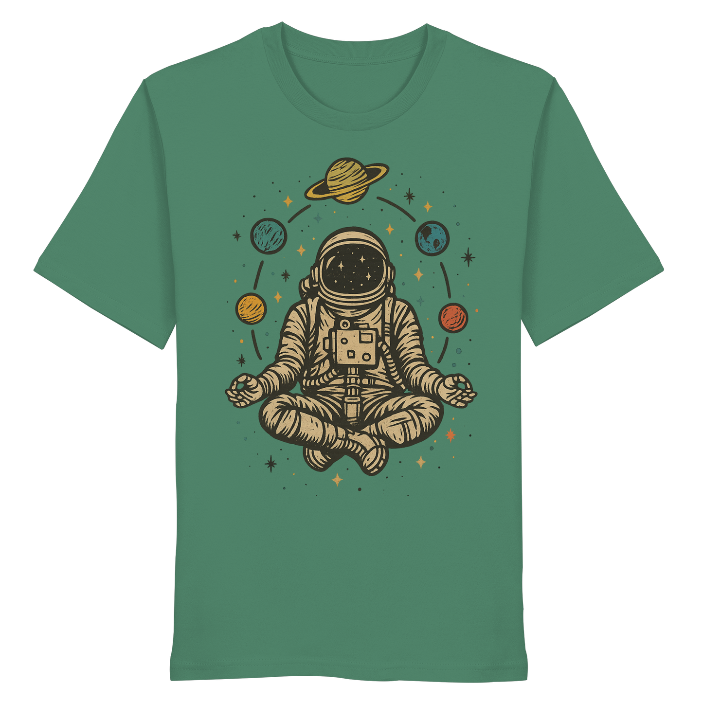 Meditierender Astronaut Zen - Organic Shirt