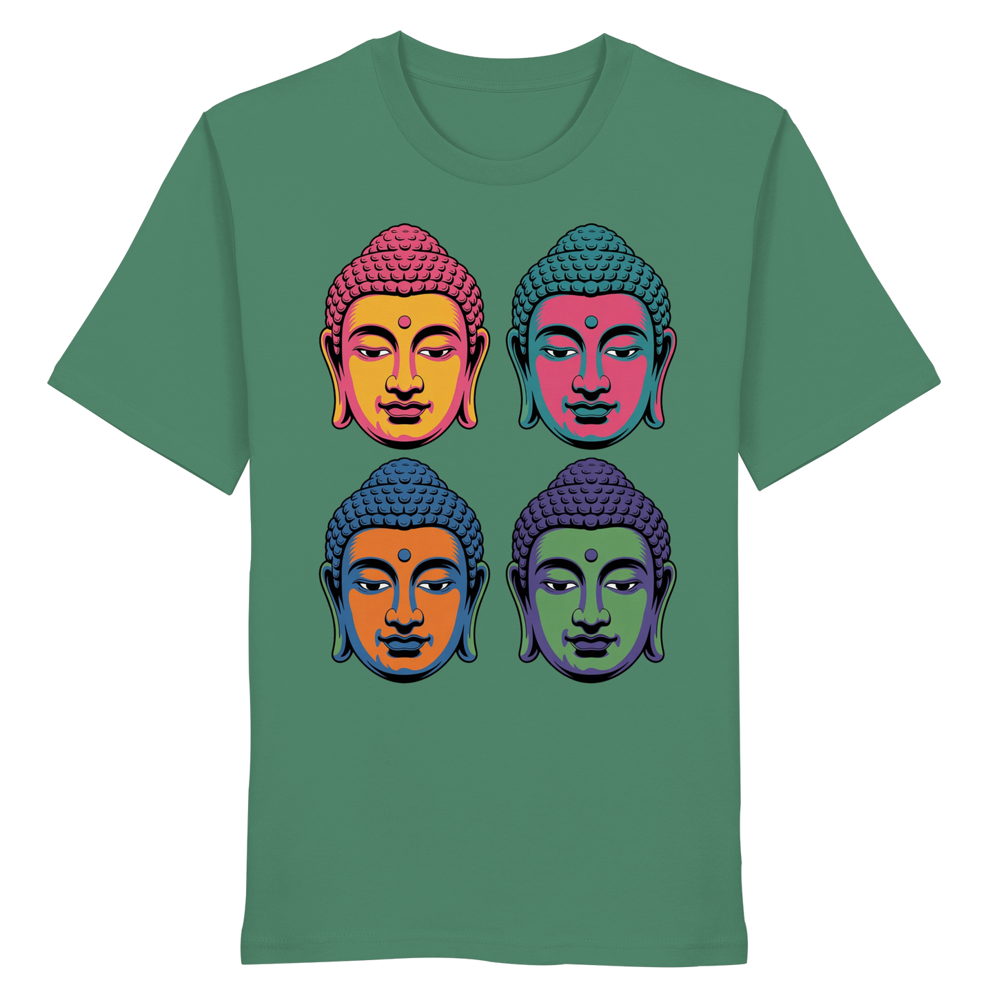 Buddha Köpfe Pop Art - Organic Shirt