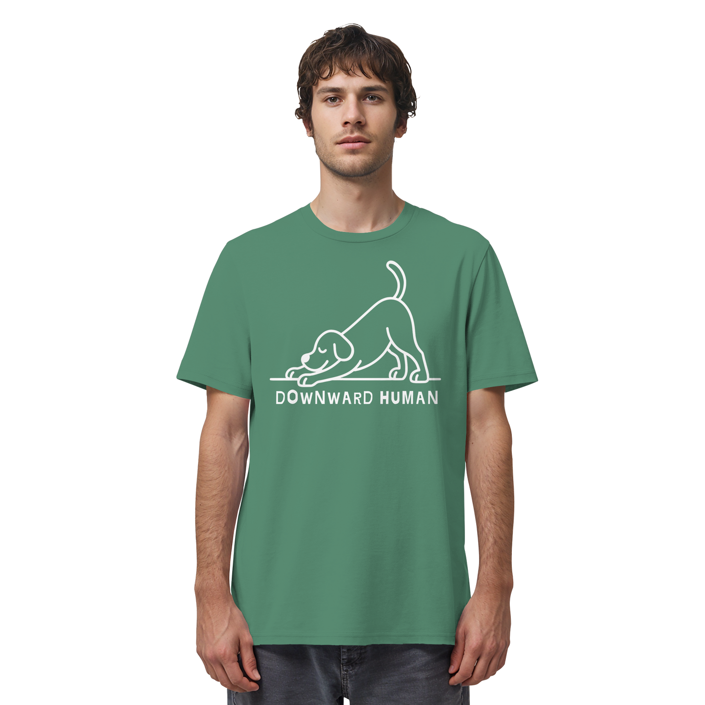 Downward Human Yoga Dog - Organic Shirt