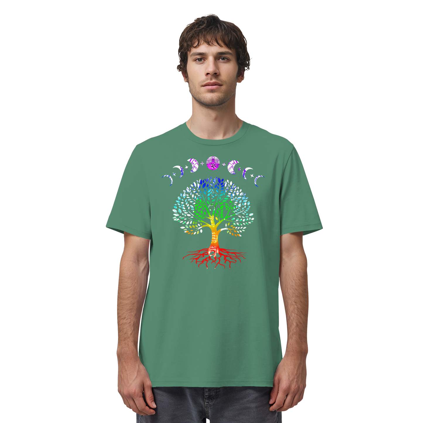 Lebensbaum + Mondphasen - Organic Shirt