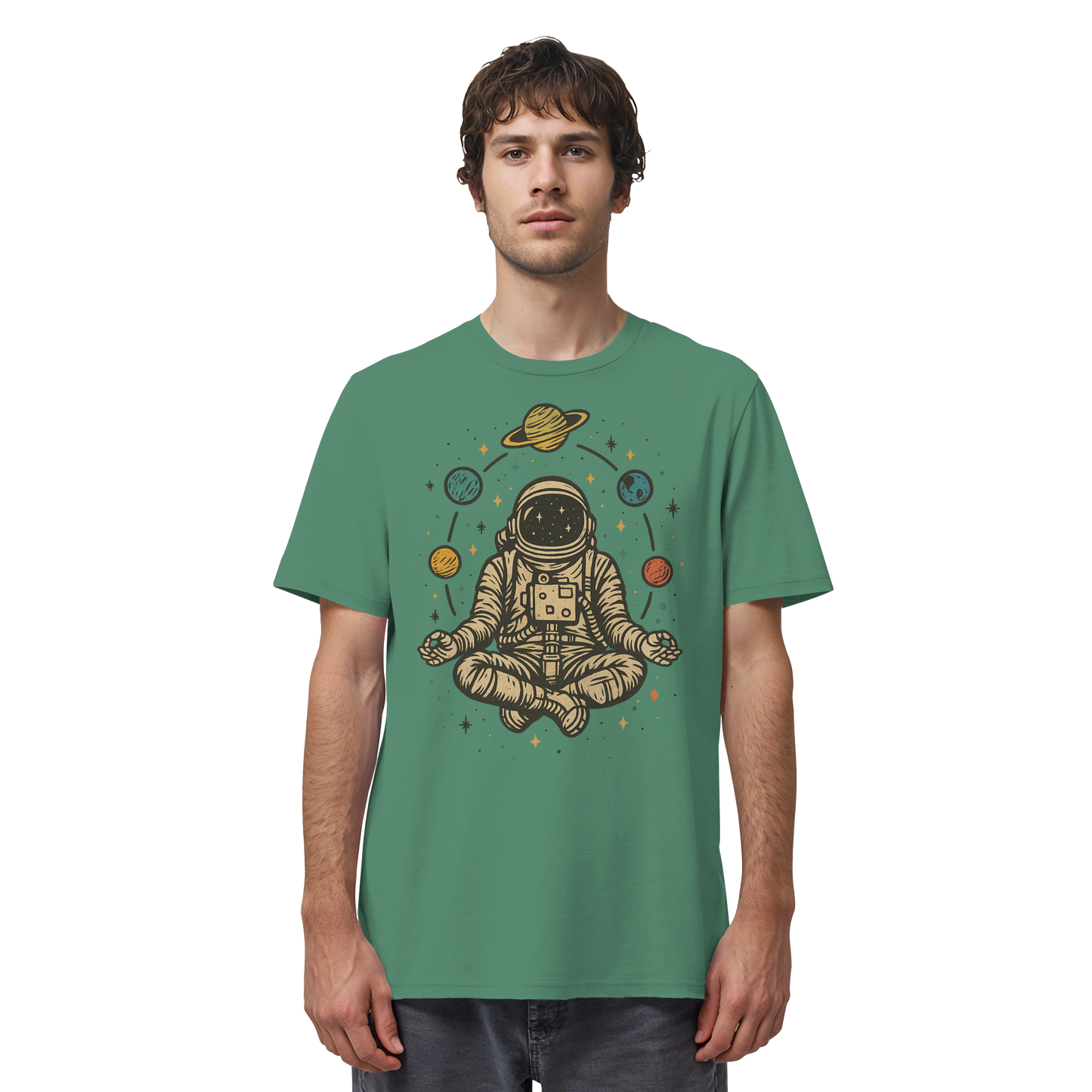 Meditierender Astronaut Zen - Organic Shirt