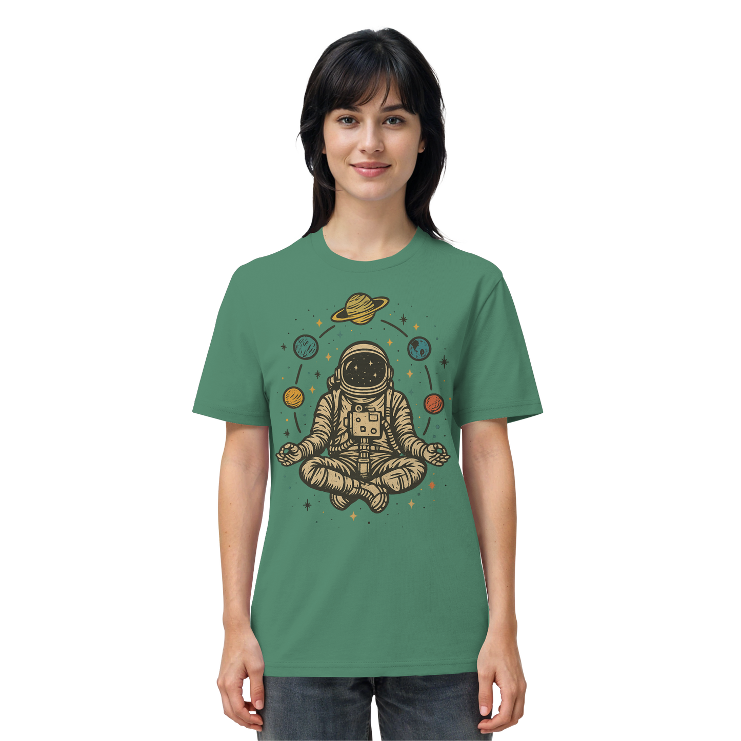 Meditierender Astronaut Zen - Organic Shirt