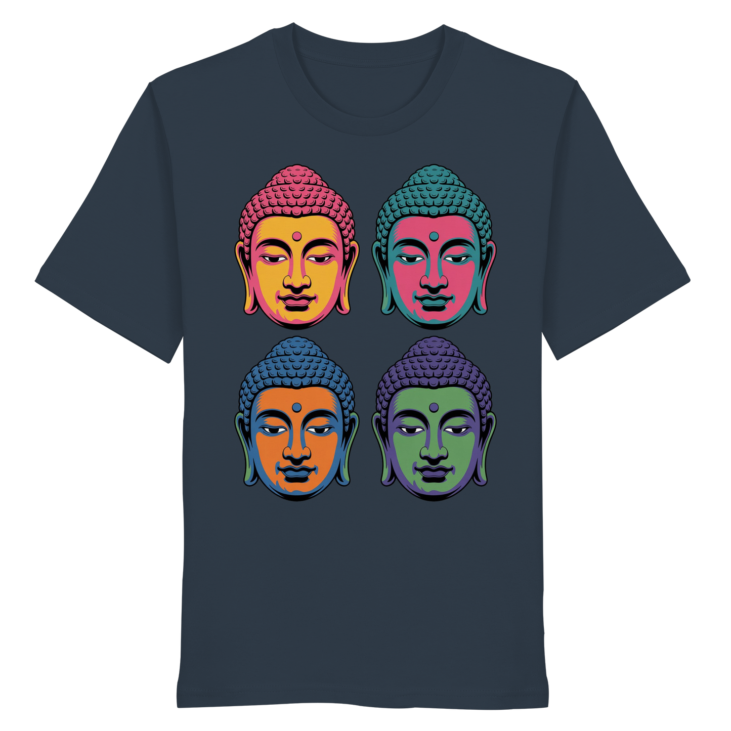 Buddha Köpfe Pop Art - Organic Shirt