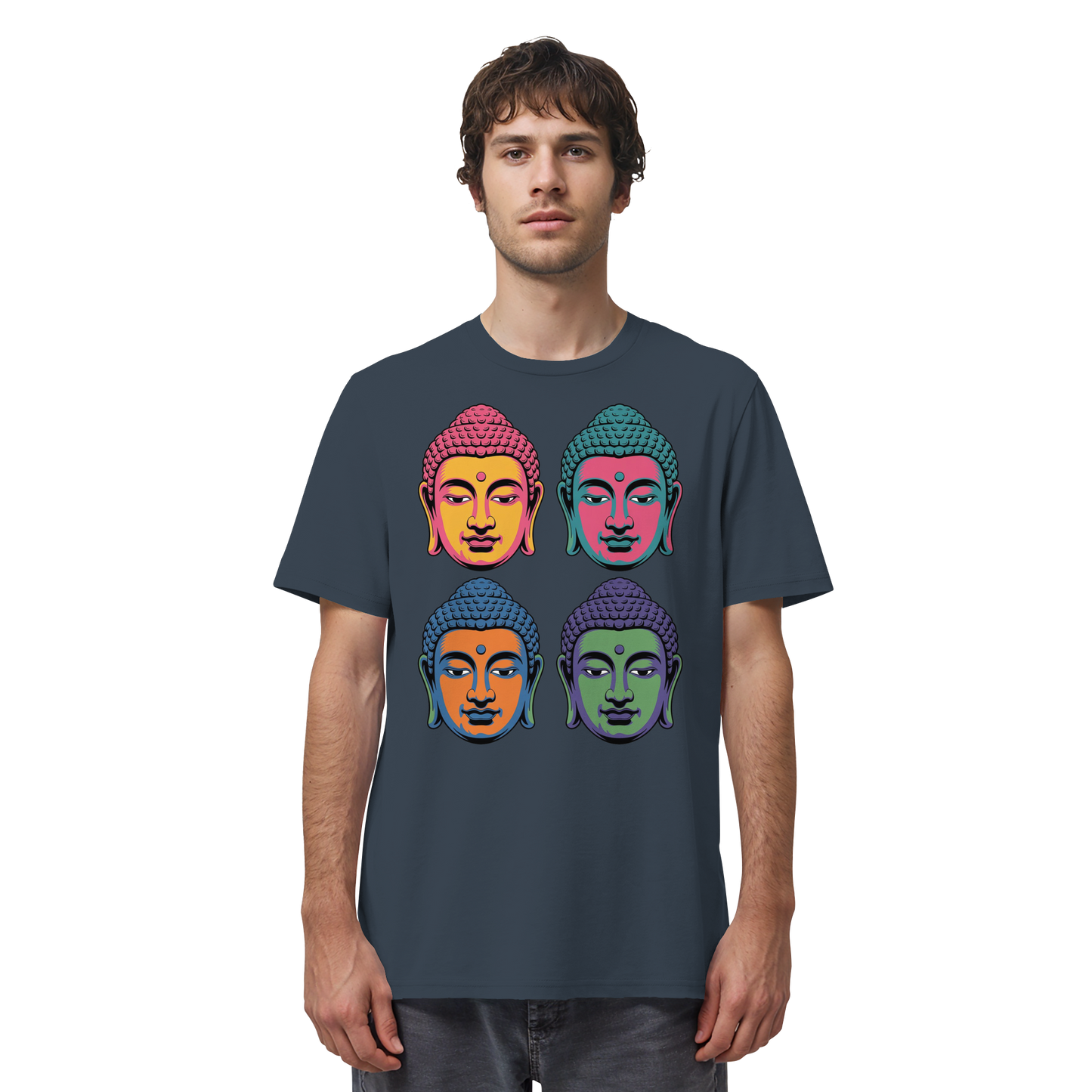 Buddha Köpfe Pop Art - Organic Shirt