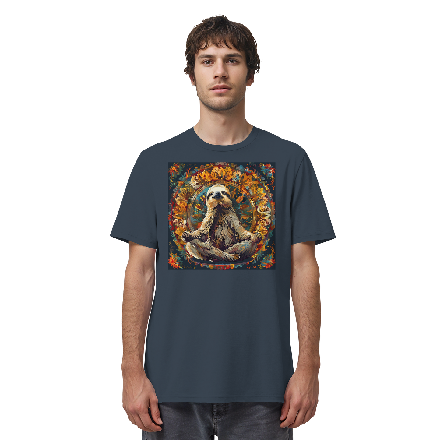 Meditierendes Faultier - Organic Shirt