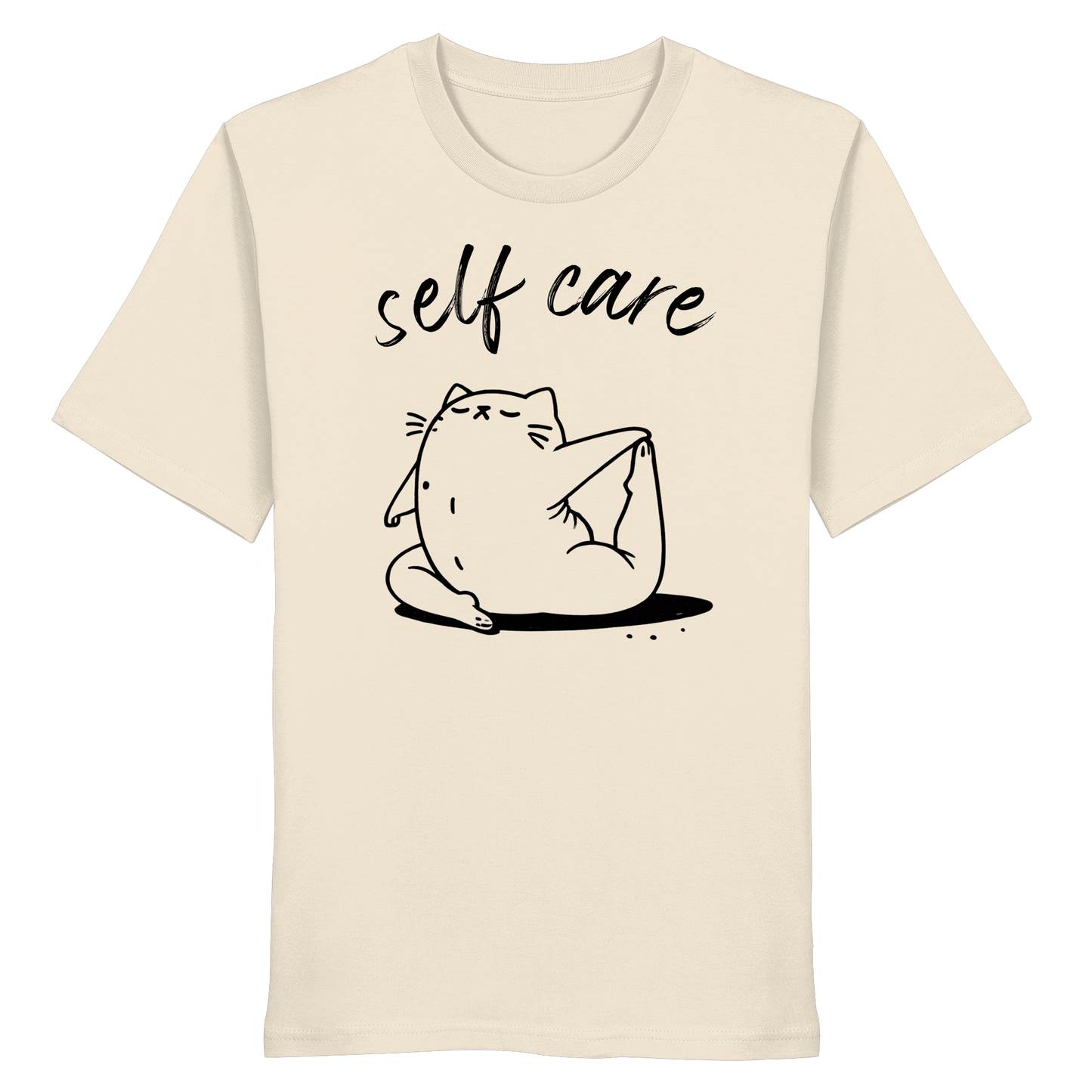 Selfcare Yoga Katze - Organic Shirt
