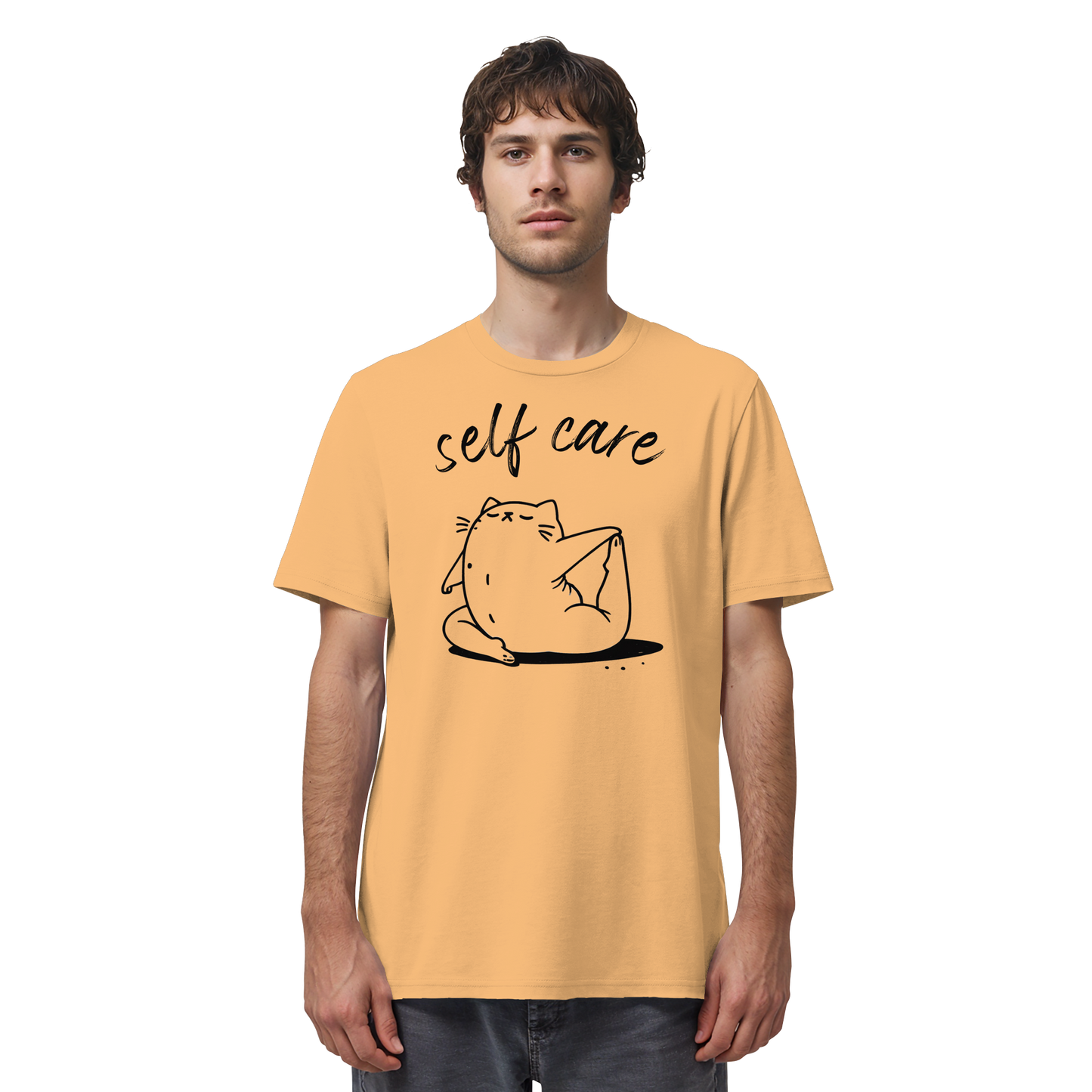 Selfcare Yoga Katze - Organic Shirt