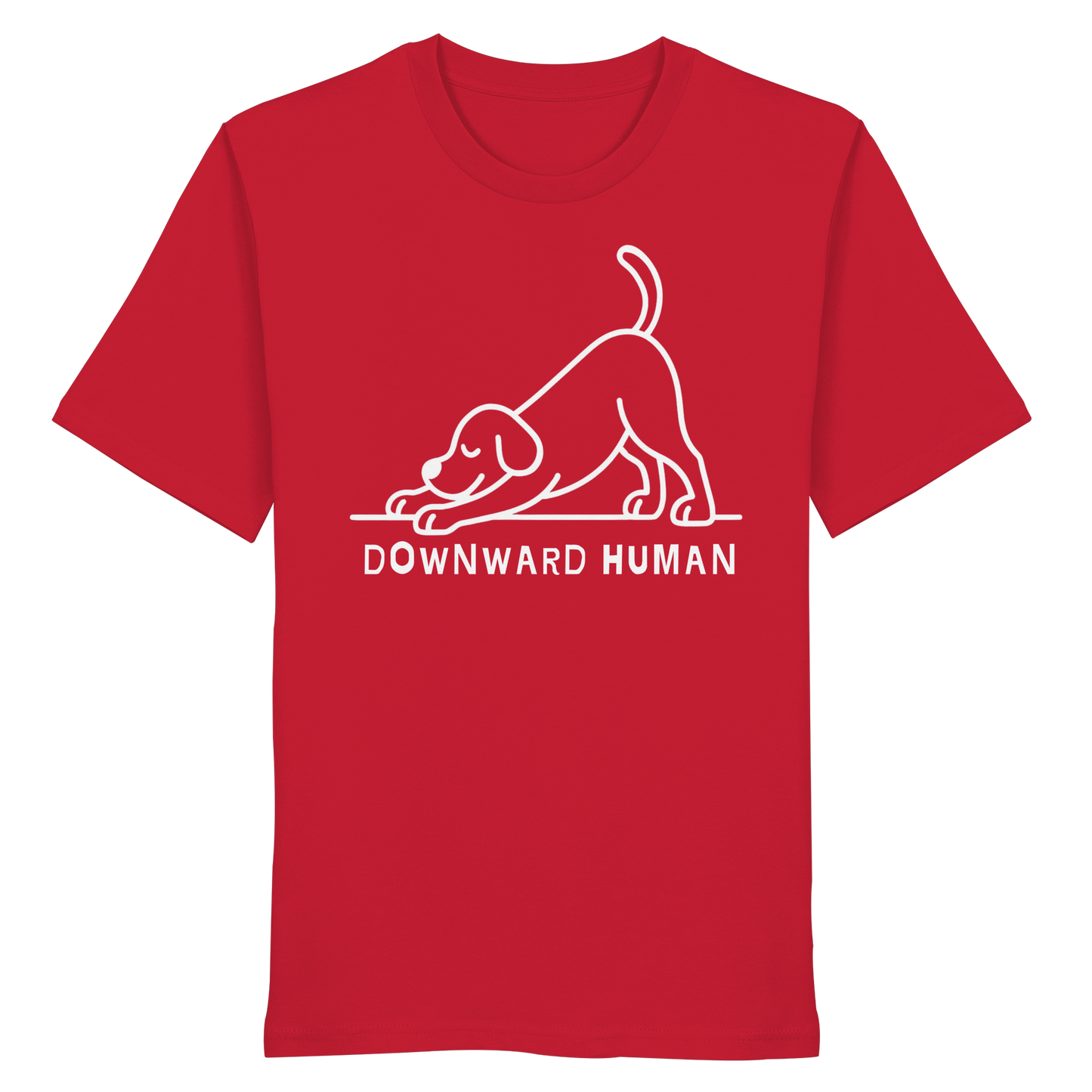 Downward Human Yoga Dog - Organic Shirt