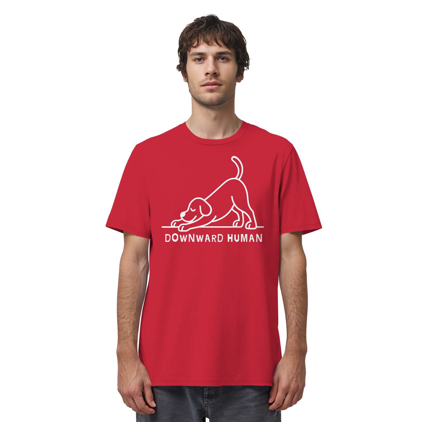 Downward Human Yoga Dog - Organic Shirt