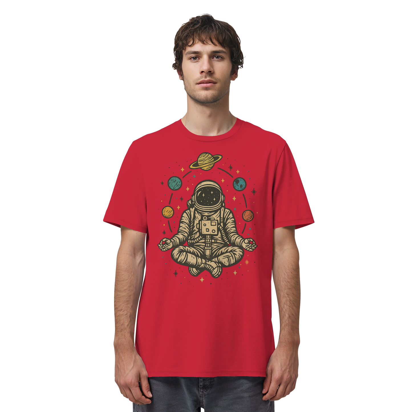 Meditierender Astronaut Zen - Organic Shirt