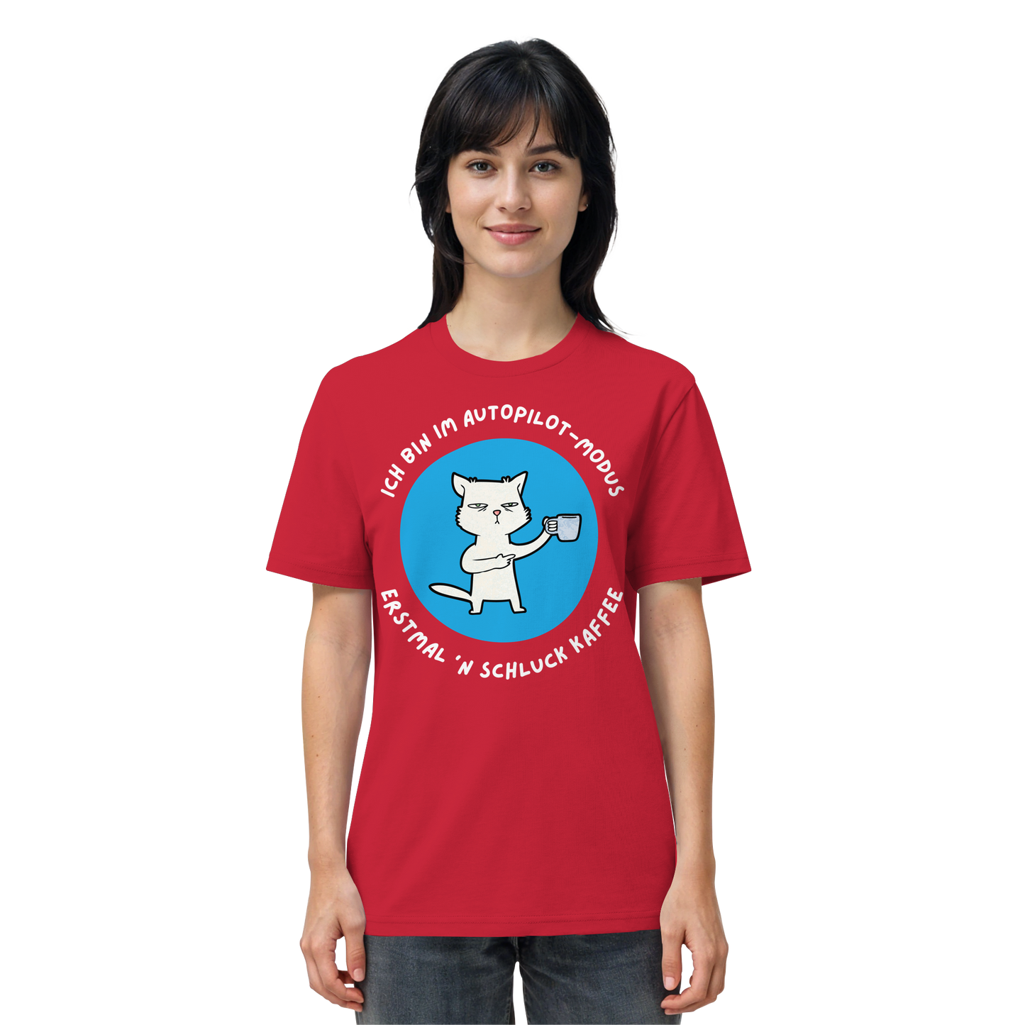 Kaffee Katze - Organic Shirt