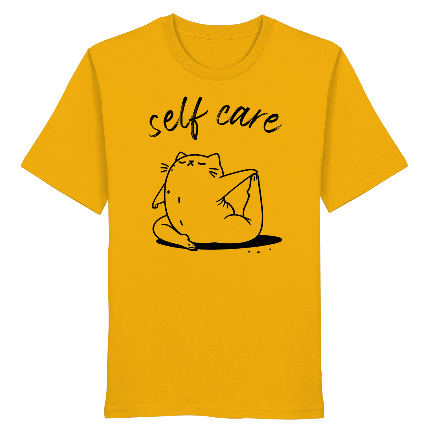Selfcare Yoga Katze - Organic Shirt