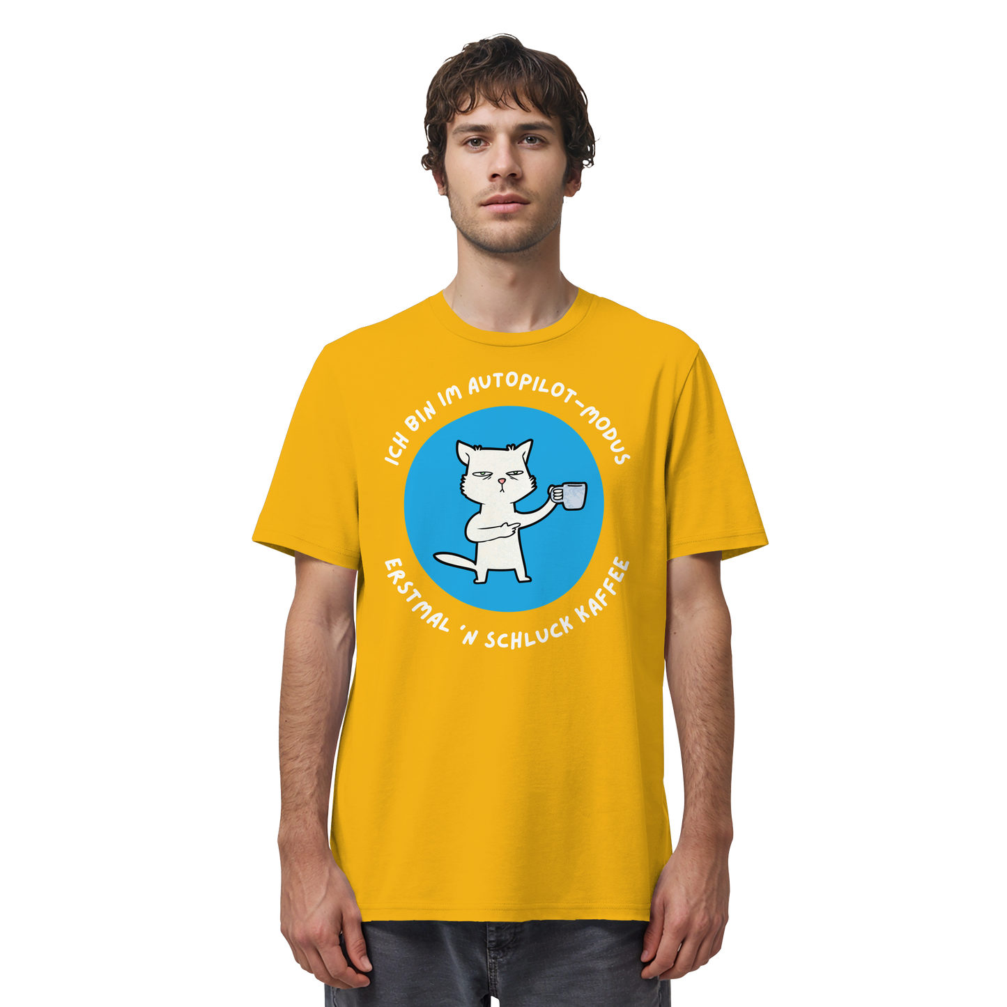 Kaffee Katze - Organic Shirt