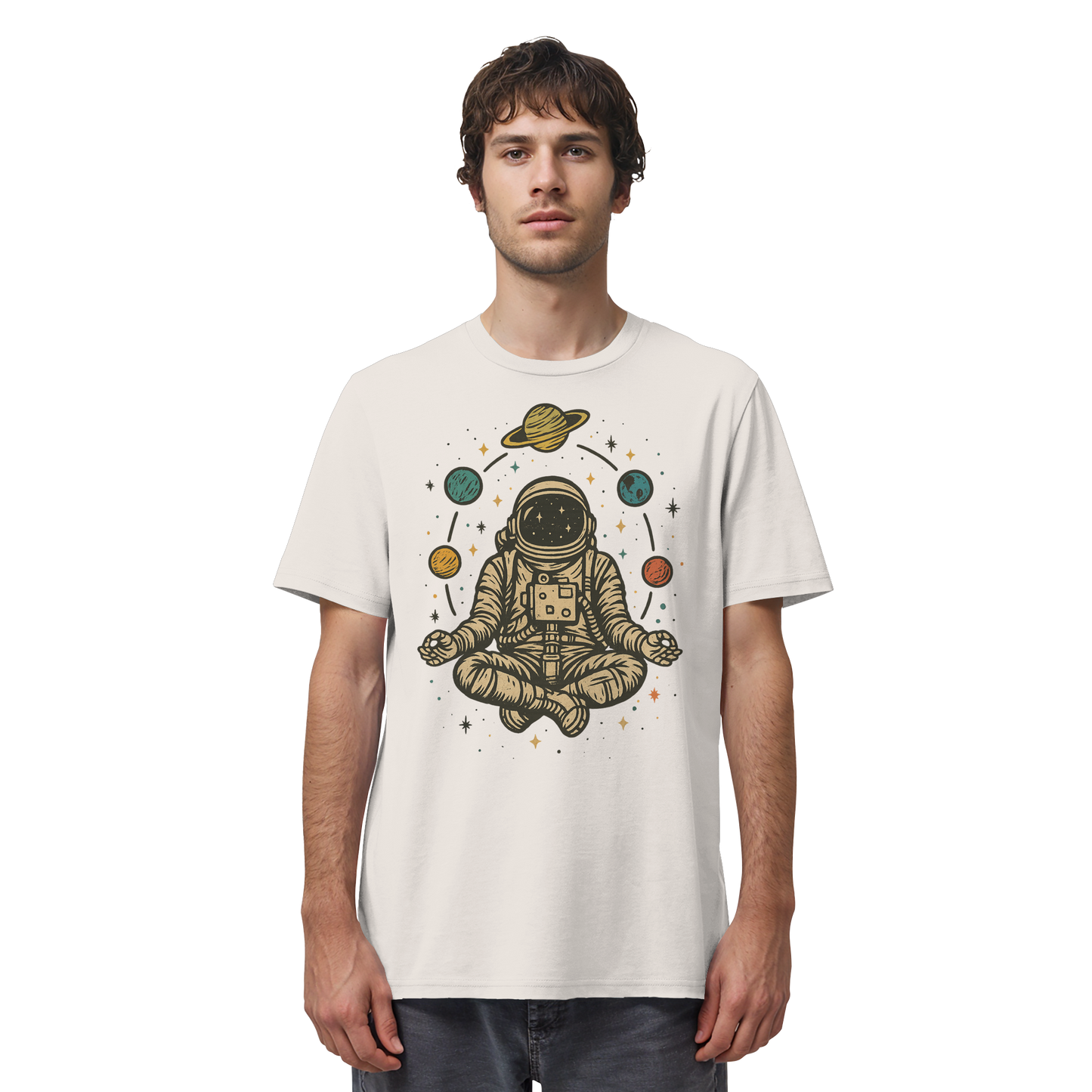 Meditierender Astronaut Zen - Organic Shirt