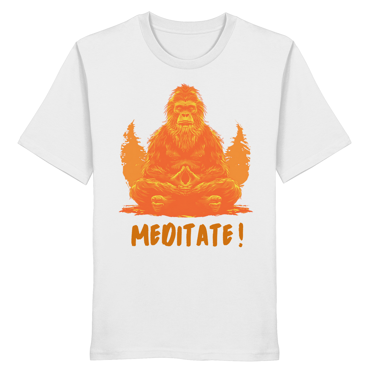 BigFoot Meditation Orange - Organic Shirt