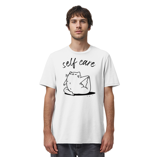 Selfcare Yoga Katze - Organic Shirt