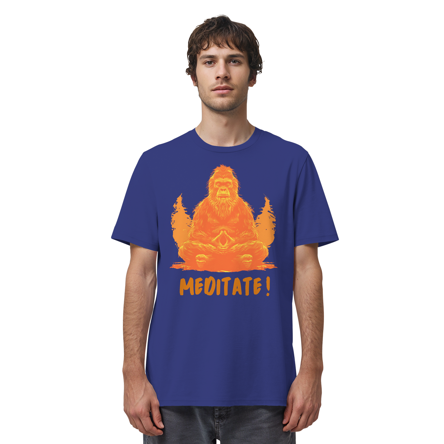BigFoot Meditation Orange - Organic Shirt