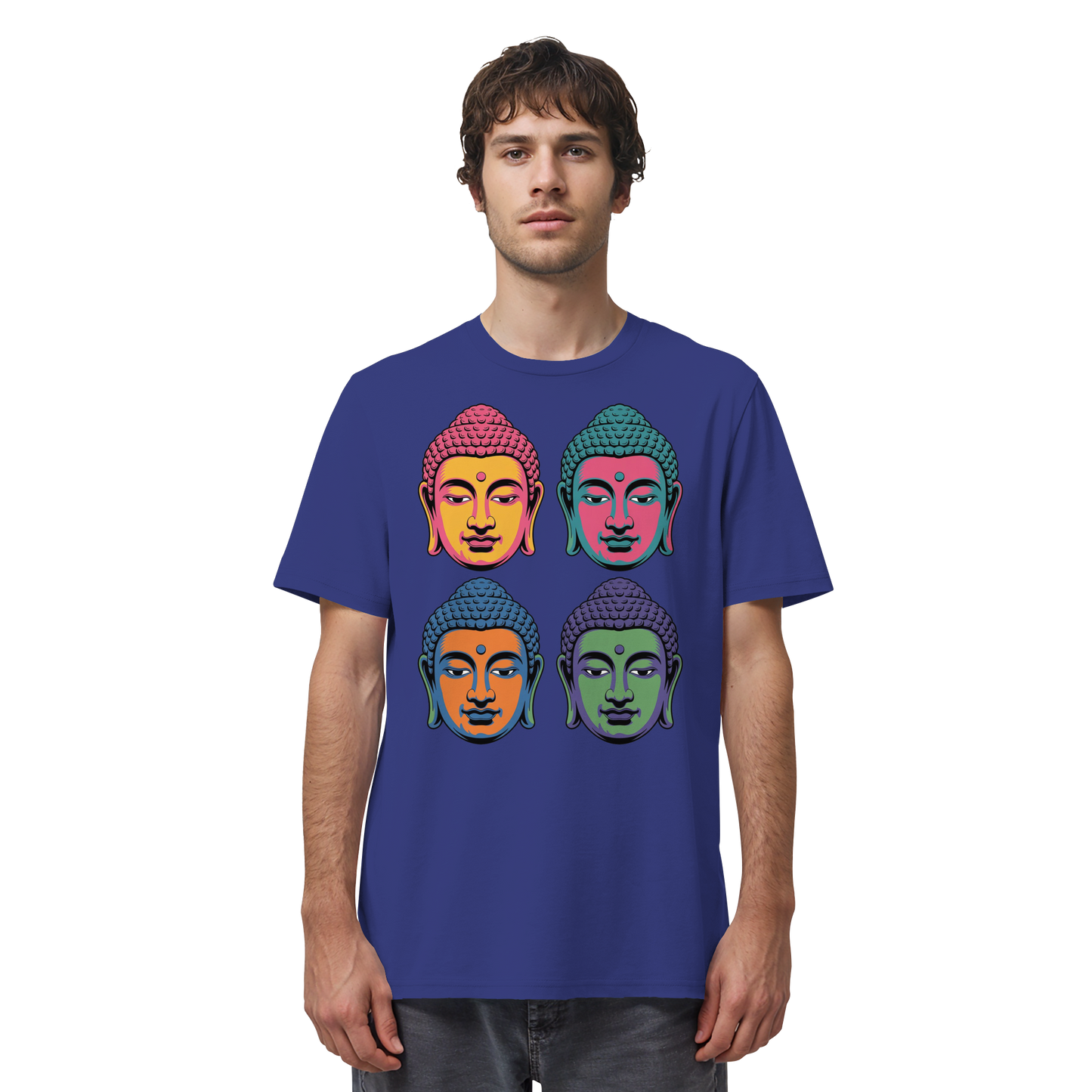 Buddha Köpfe Pop Art - Organic Shirt