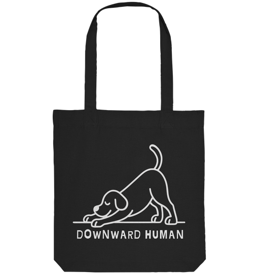 Downward Human Yoga Dog - Organic Tote-Bag