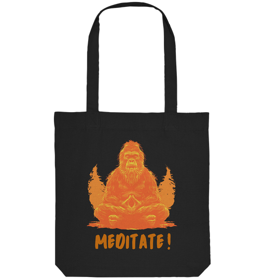 BigFoot Meditation Orange - Organic Tote-Bag