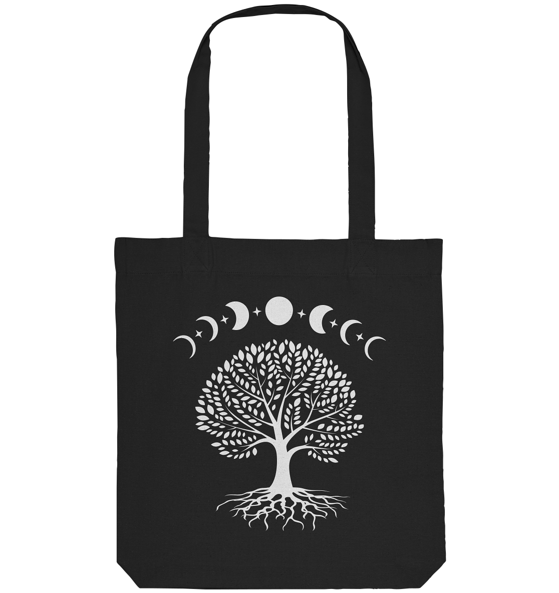 Mondphasen Lebensbaum - Organic Tote-Bag
