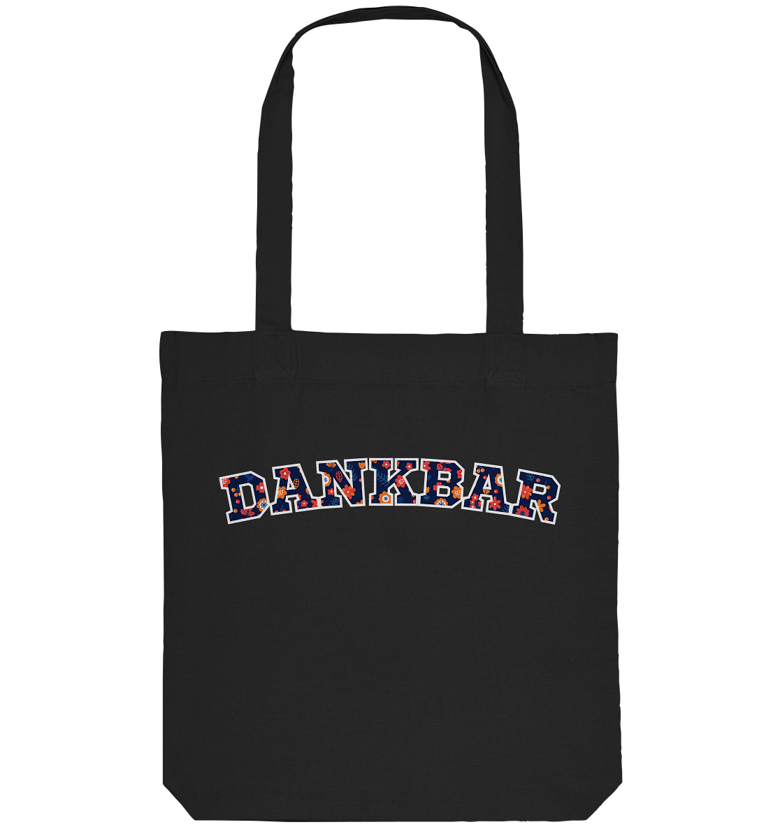 DANKBAR Floral Pattern - Organic Tote-Bag