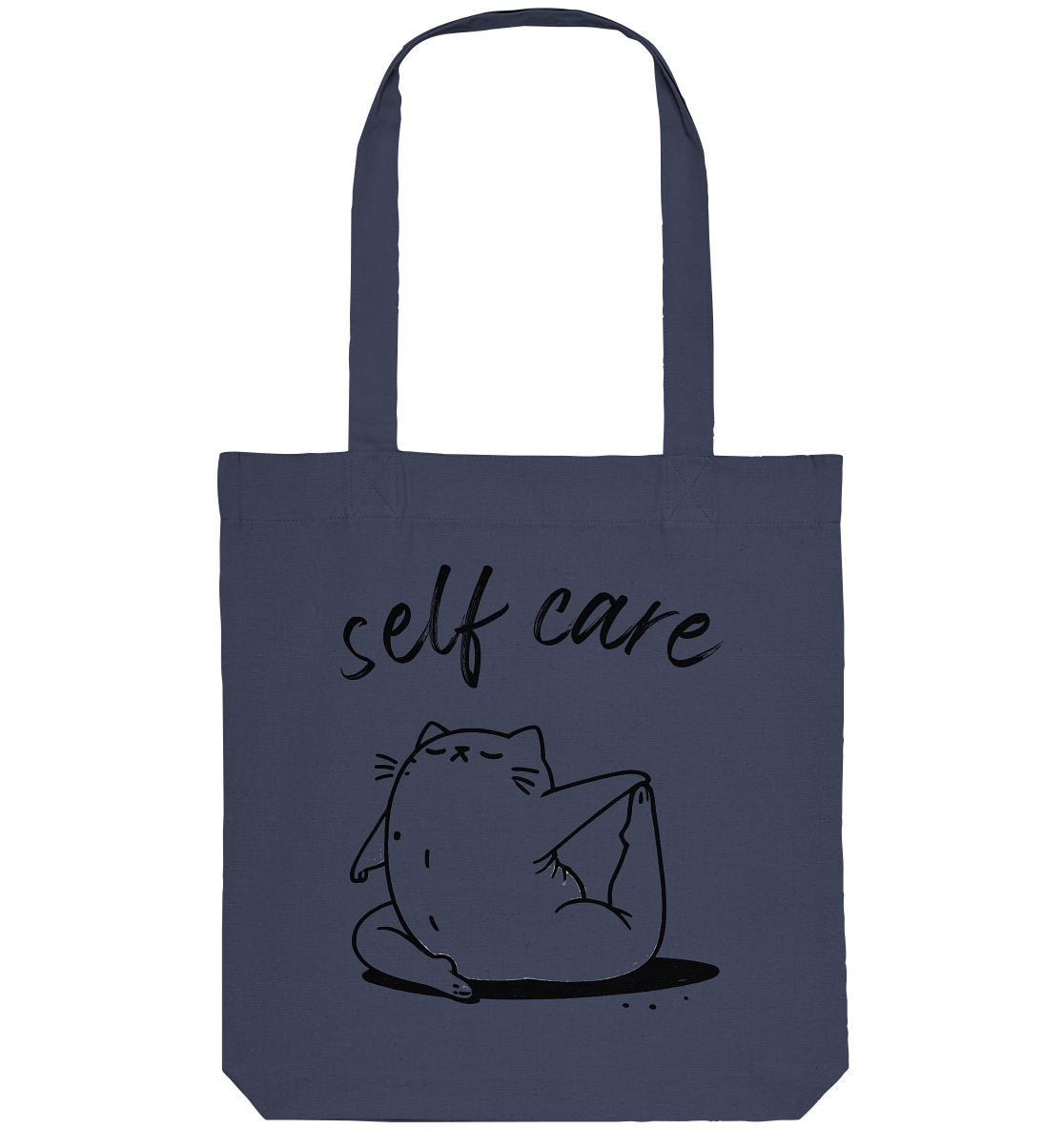 Selfcare Yoga Katze - Organic Tote-Bag