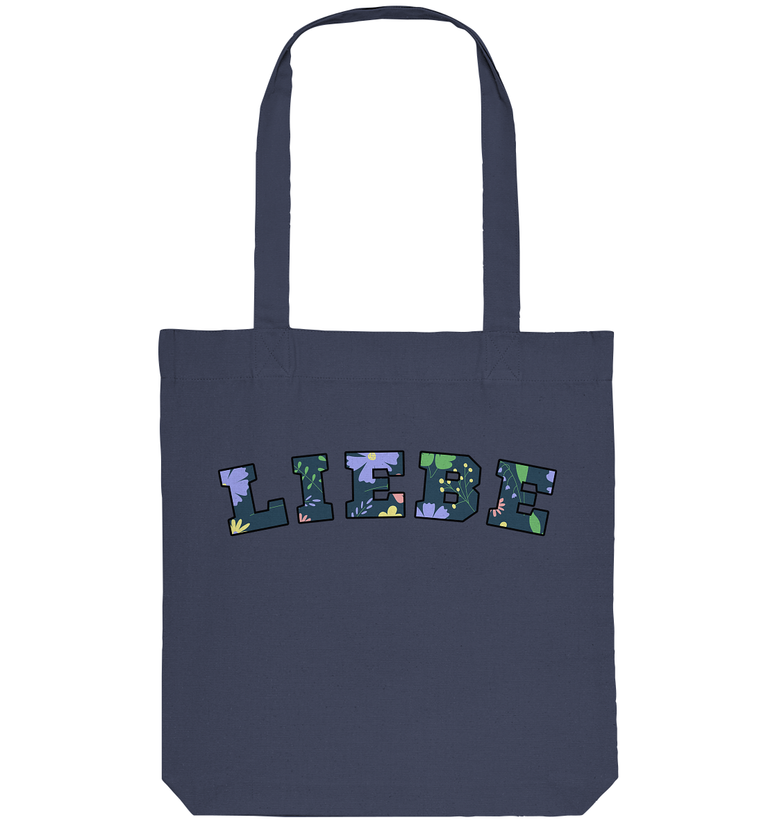 Liebe Floral Pattern - Organic Tote-Bag