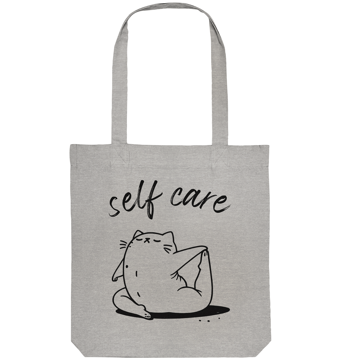 Selfcare Yoga Katze - Organic Tote-Bag