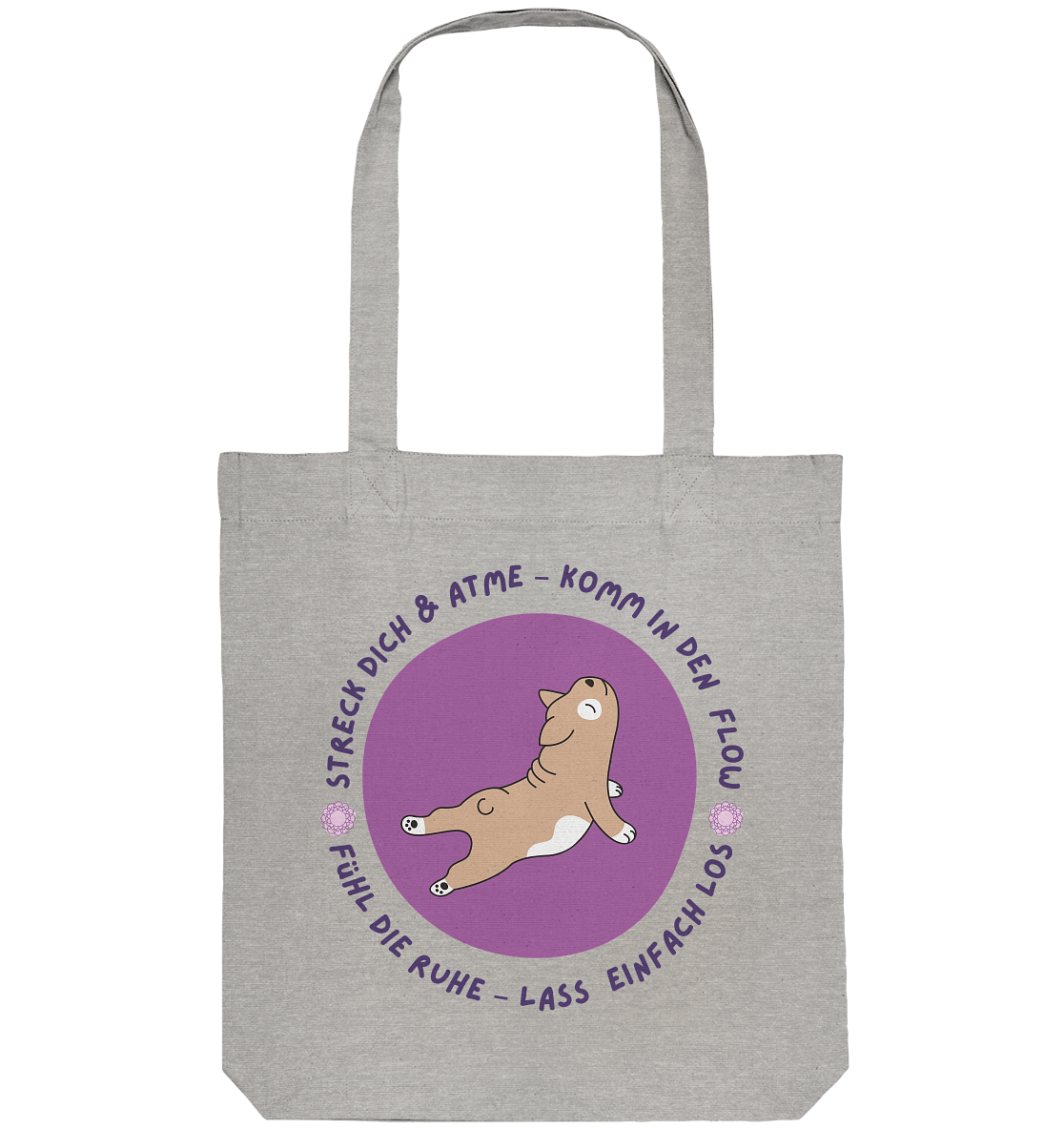 Yoga Frenchie  - Organic Tote-Bag