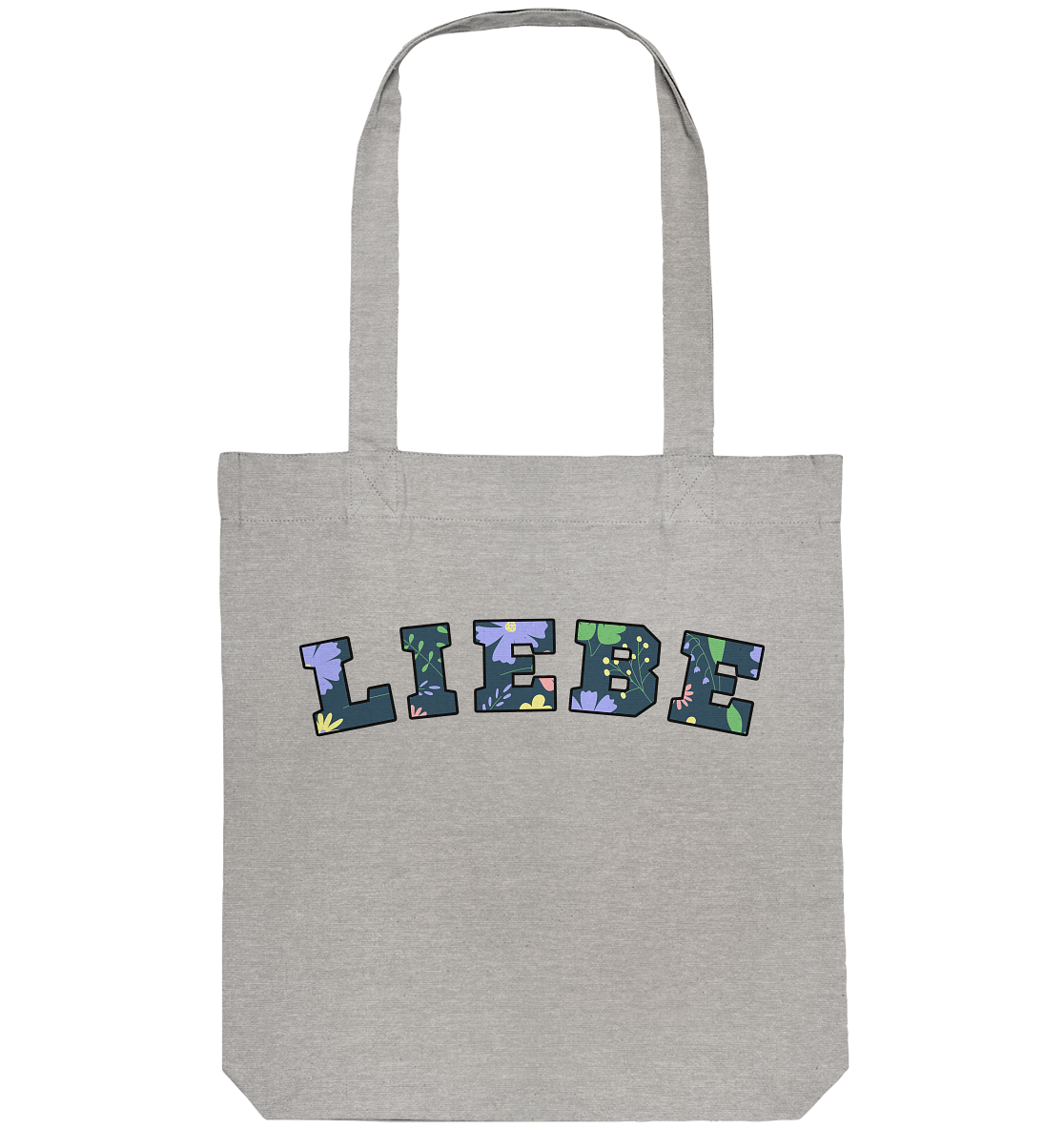 Liebe Floral Pattern - Organic Tote-Bag