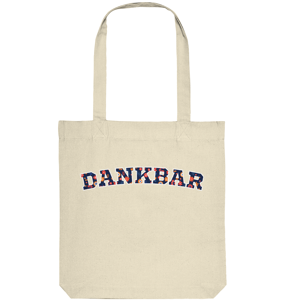 DANKBAR Floral Pattern - Organic Tote-Bag
