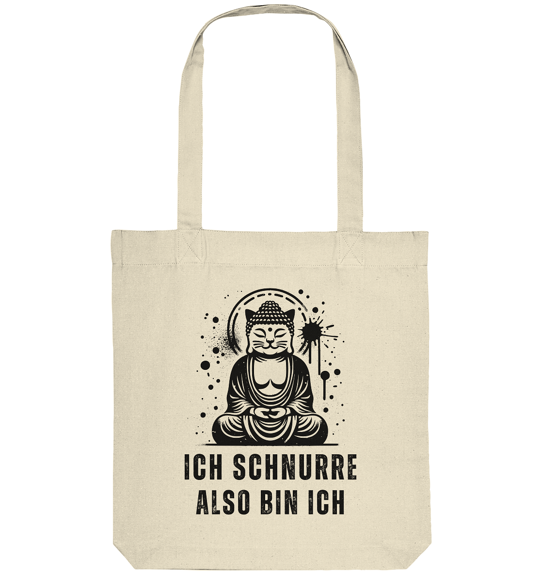 Ich schnurre also bin ich - Organic Tote-Bag