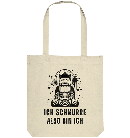 Ich schnurre also bin ich - Organic Tote-Bag