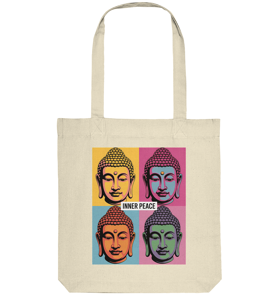 Inner Peace Pop Art Buddha - Organic Tote-Bag