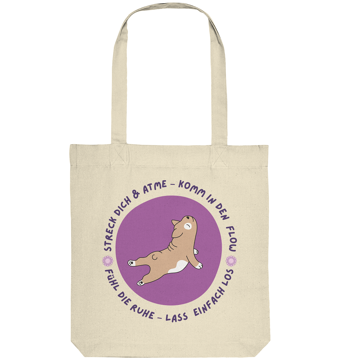 Yoga Frenchie  - Organic Tote-Bag