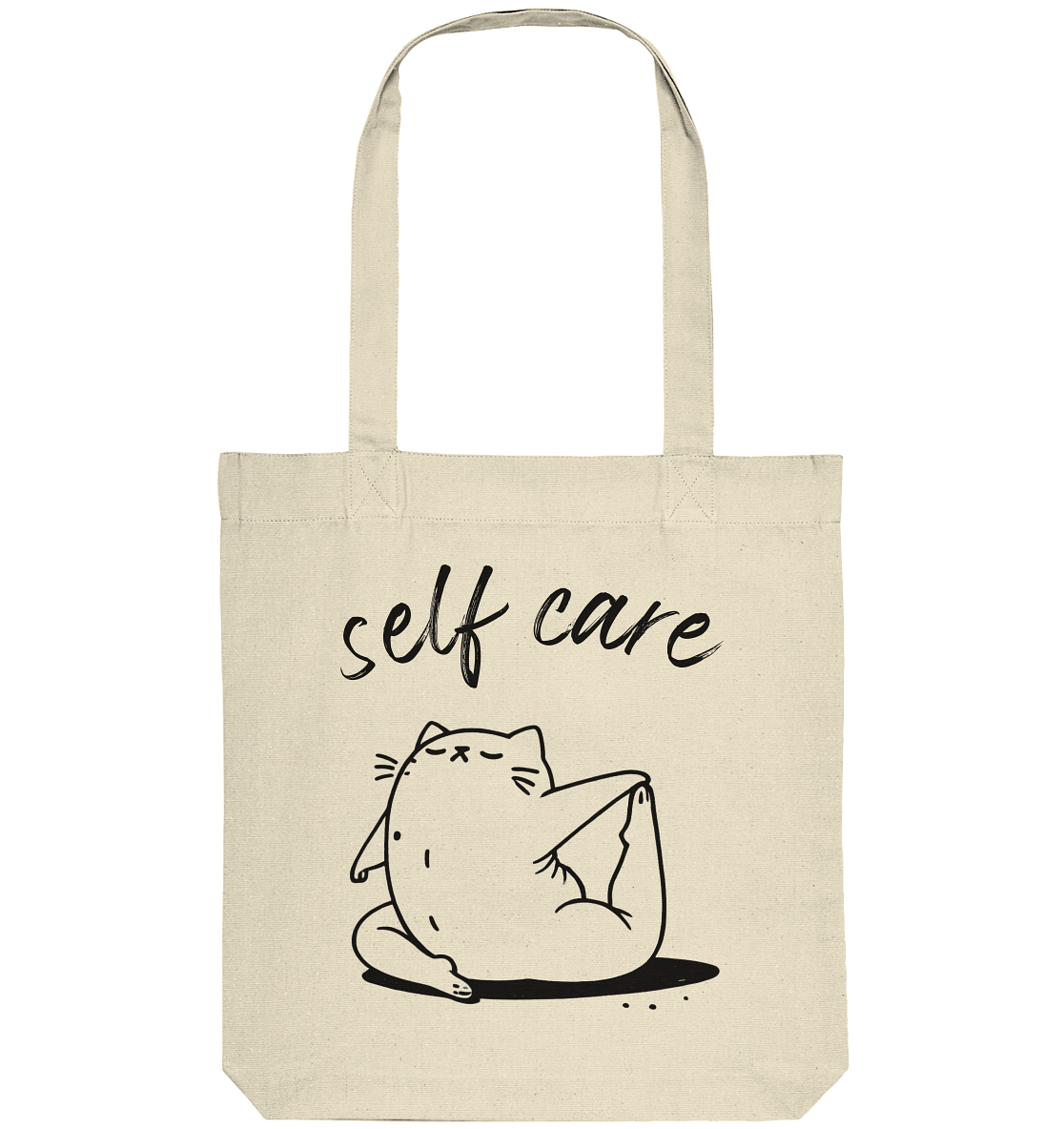 Selfcare Yoga Katze - Organic Tote-Bag