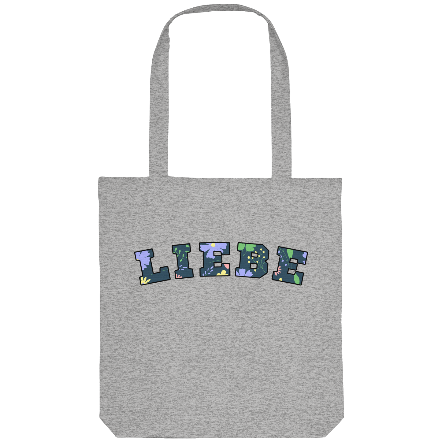 Liebe Floral Pattern - Organic Tote-Bag