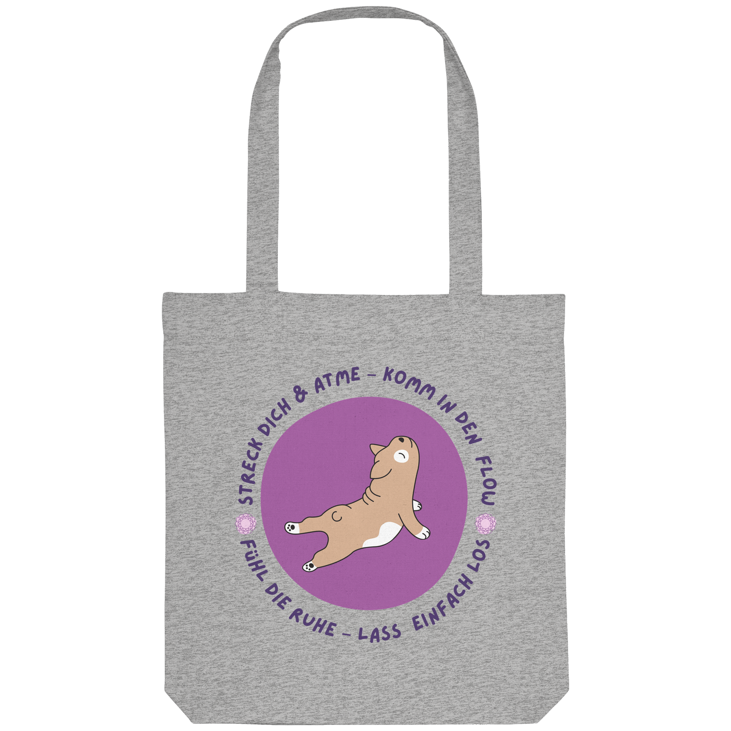 Yoga Frenchie  - Organic Tote-Bag