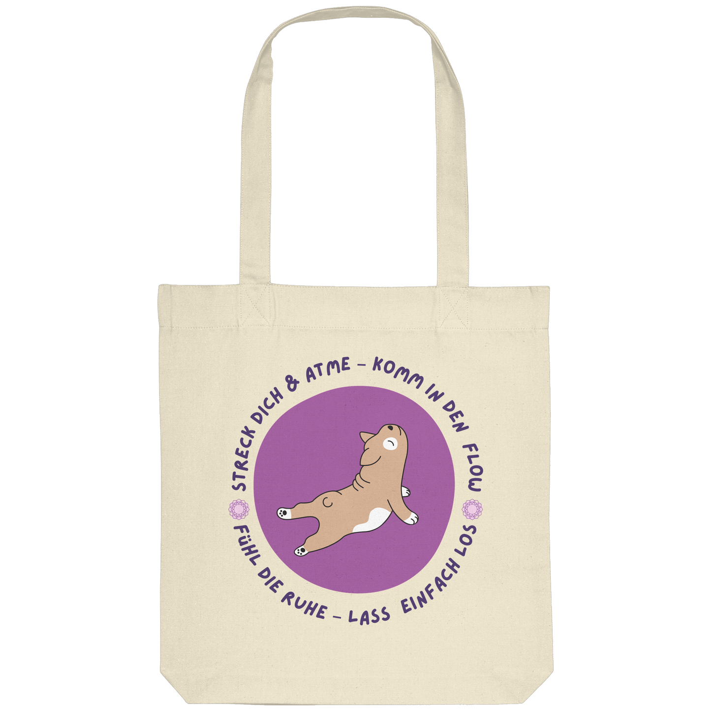Yoga Frenchie  - Organic Tote-Bag