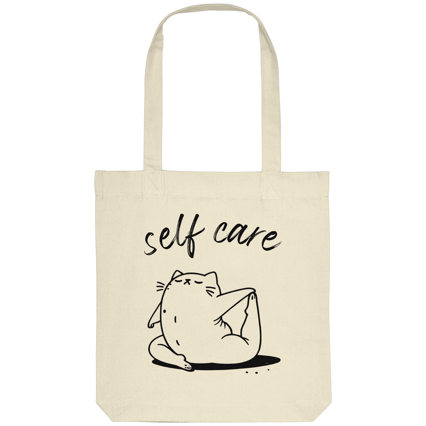 Selfcare Yoga Katze - Organic Tote-Bag