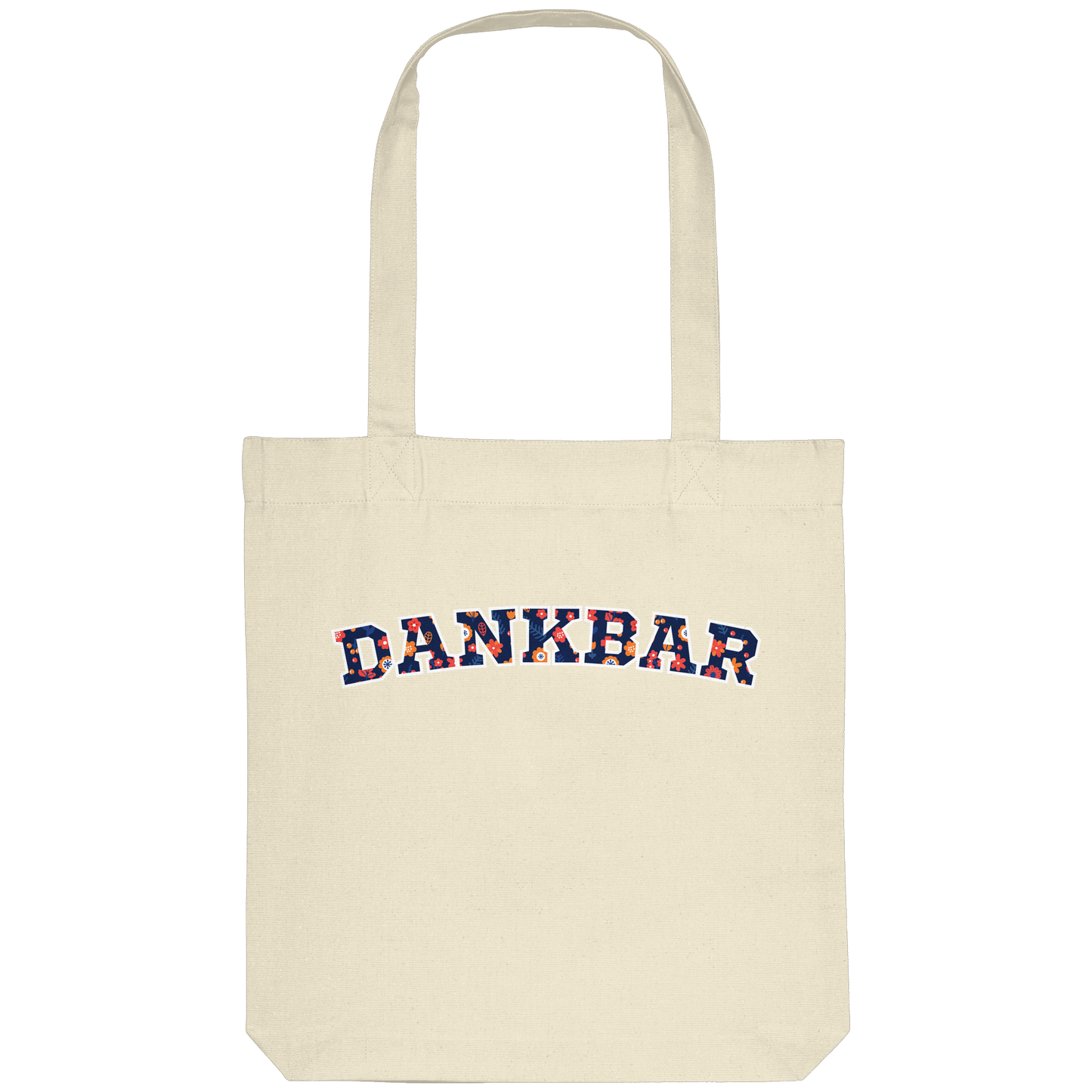 DANKBAR Floral Pattern - Organic Tote-Bag