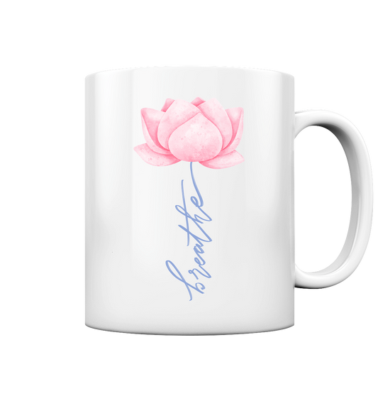 Breathe Lotus Flower - Tasse glossy