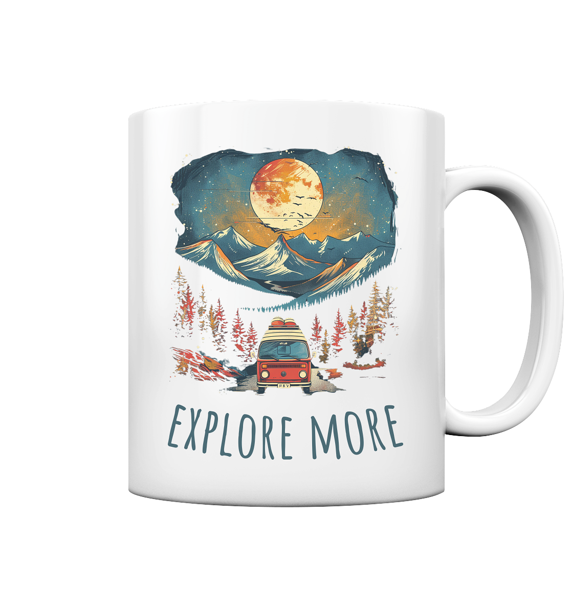 Explore More Reisen - Tasse glossy