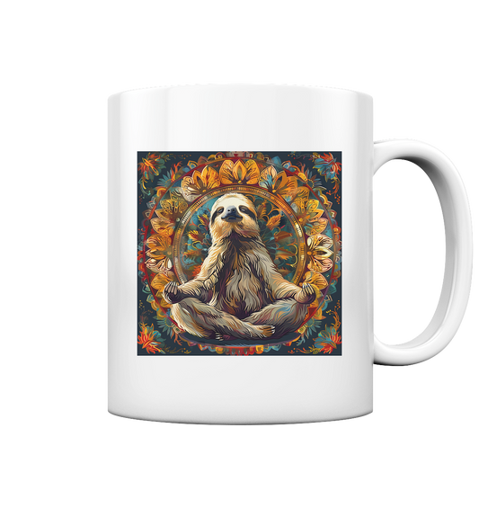 Meditierendes Faultier - Tasse glossy