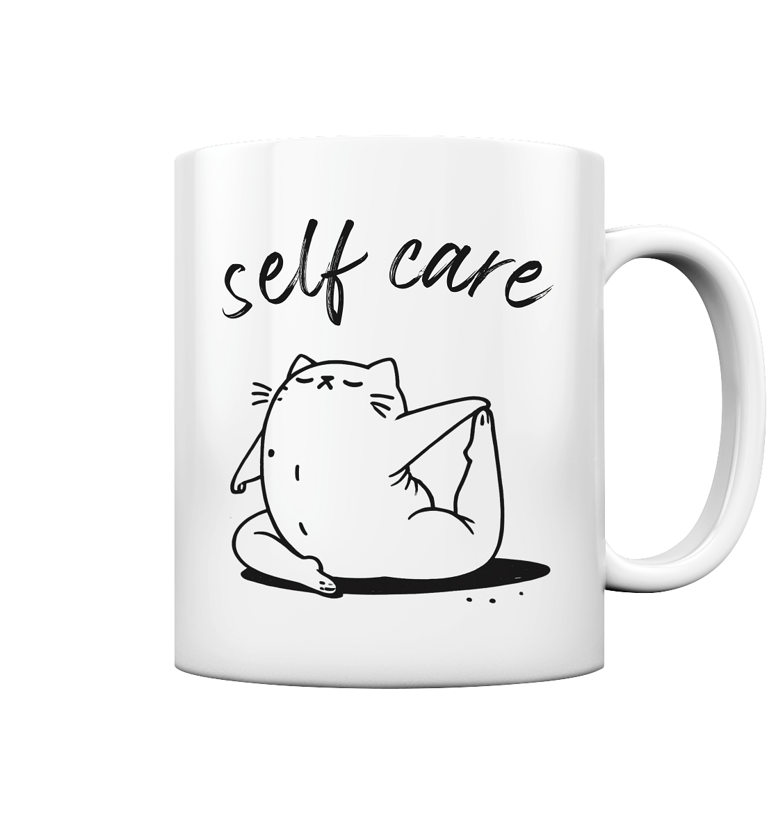 Selfcare Yoga Katze - Tasse glossy