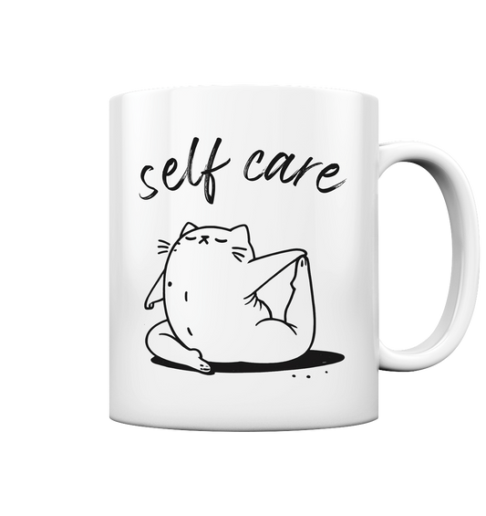 Selfcare Yoga Katze - Tasse glossy